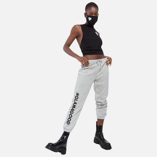 BOY MEETS GIRL® for GLAM4GOOD Heather Grey Classic Sweatpant